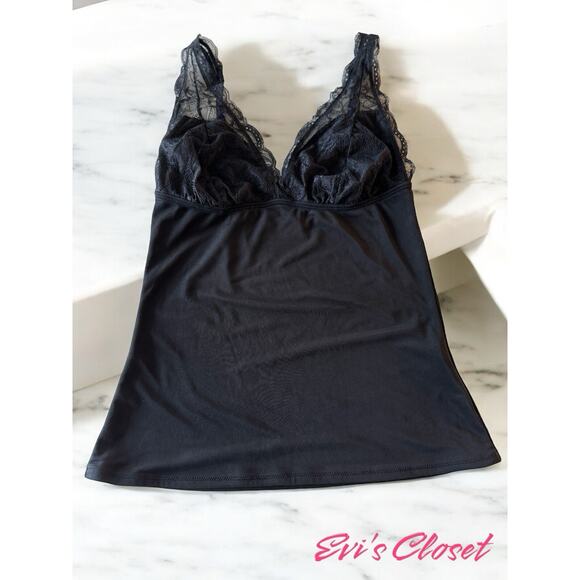 Yummie Tummi Cami Shape-Wear Tank Women's Sz M Black Lace Bust. - Picture 1 of 6